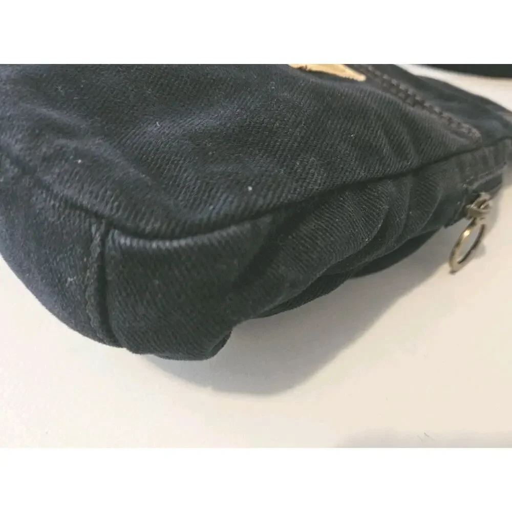 Fossil Crossbody Bag Canvas Dark Navy 7x8x2 - Picture 8 of 10